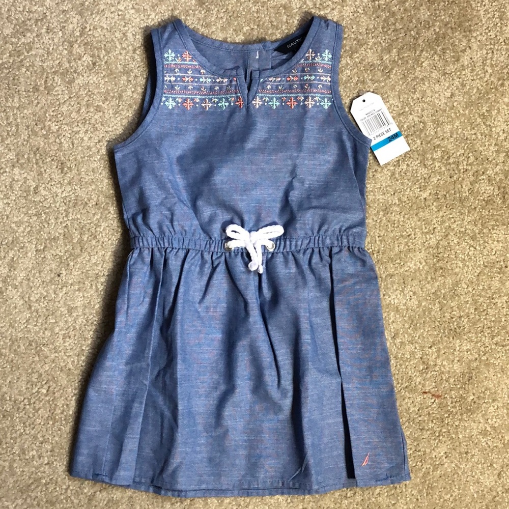 🤩Host Pick🤩 NAUTICA Embroidered Dress w Bloomers
